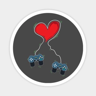 Video Gamer Heart Controller Valentine's Day Magnet